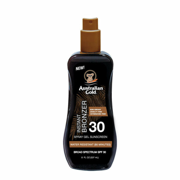 Australian Gold SPF 30 gel spray + poudre bronzante