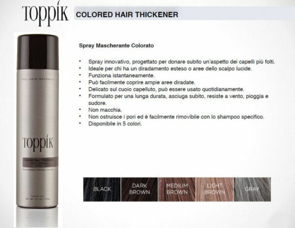 Toppik Spray épaississant pour cheveux châtain moyen – Image 4